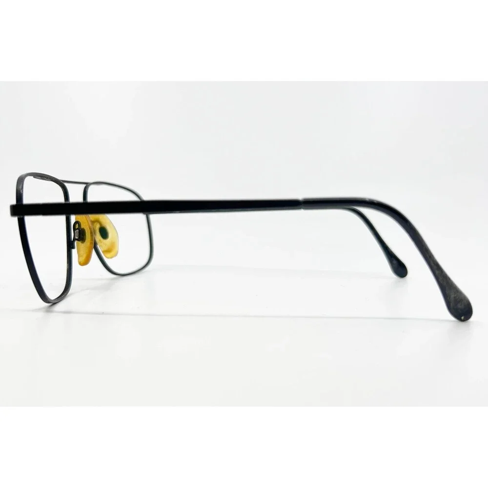 Luxottica Hector Eyeglass Frames Mens Black Aviator Double Bridge 135